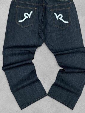 Rocawear Men's Navy and Black Jeans
